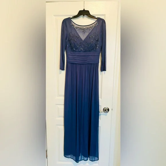 Jackie Jon New York Formal Gown | Color: Blue | Size: 8 | Pm-71864941's Closet Jackie Jon New York Formal Gown | Color: Blue | Size: 8 | Pm-71864941's Closet